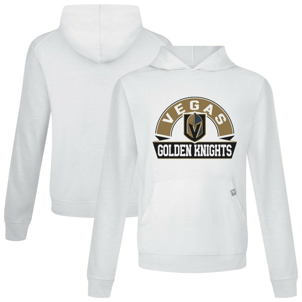 Vegas Golden Knights Levelwear Relay Banner Arch Pullover Hoodie - White Hoodies