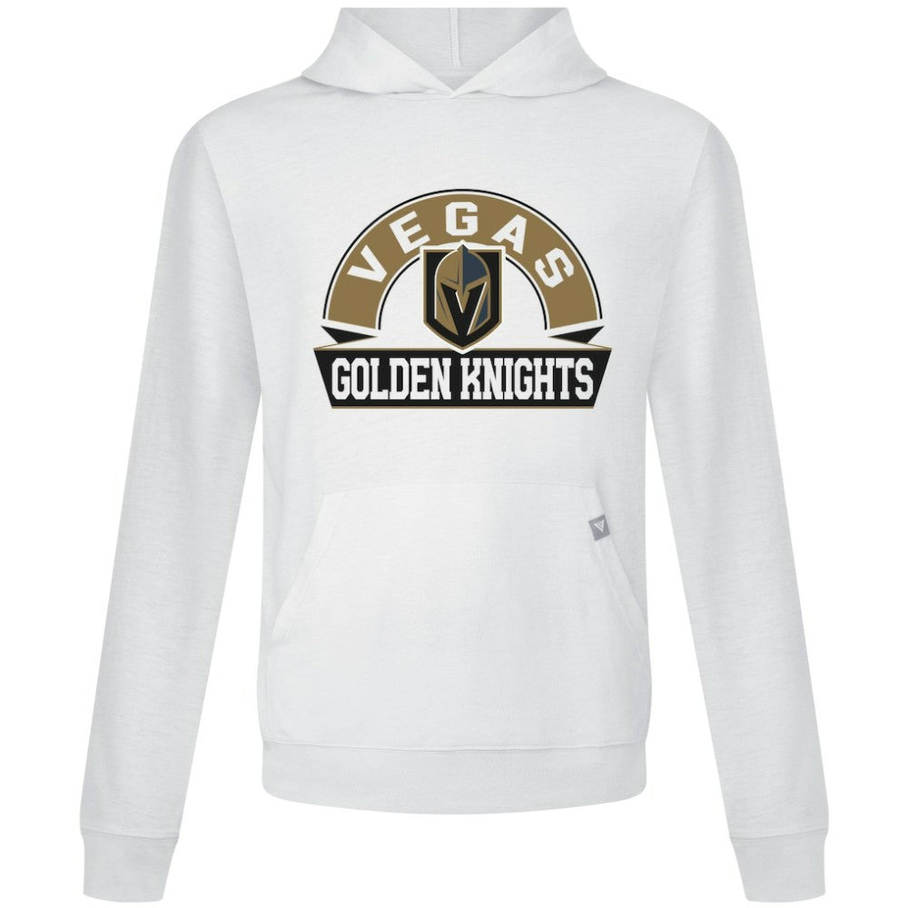 Vegas Golden Knights Levelwear Relay Banner Arch Pullover Hoodie - White Hoodies