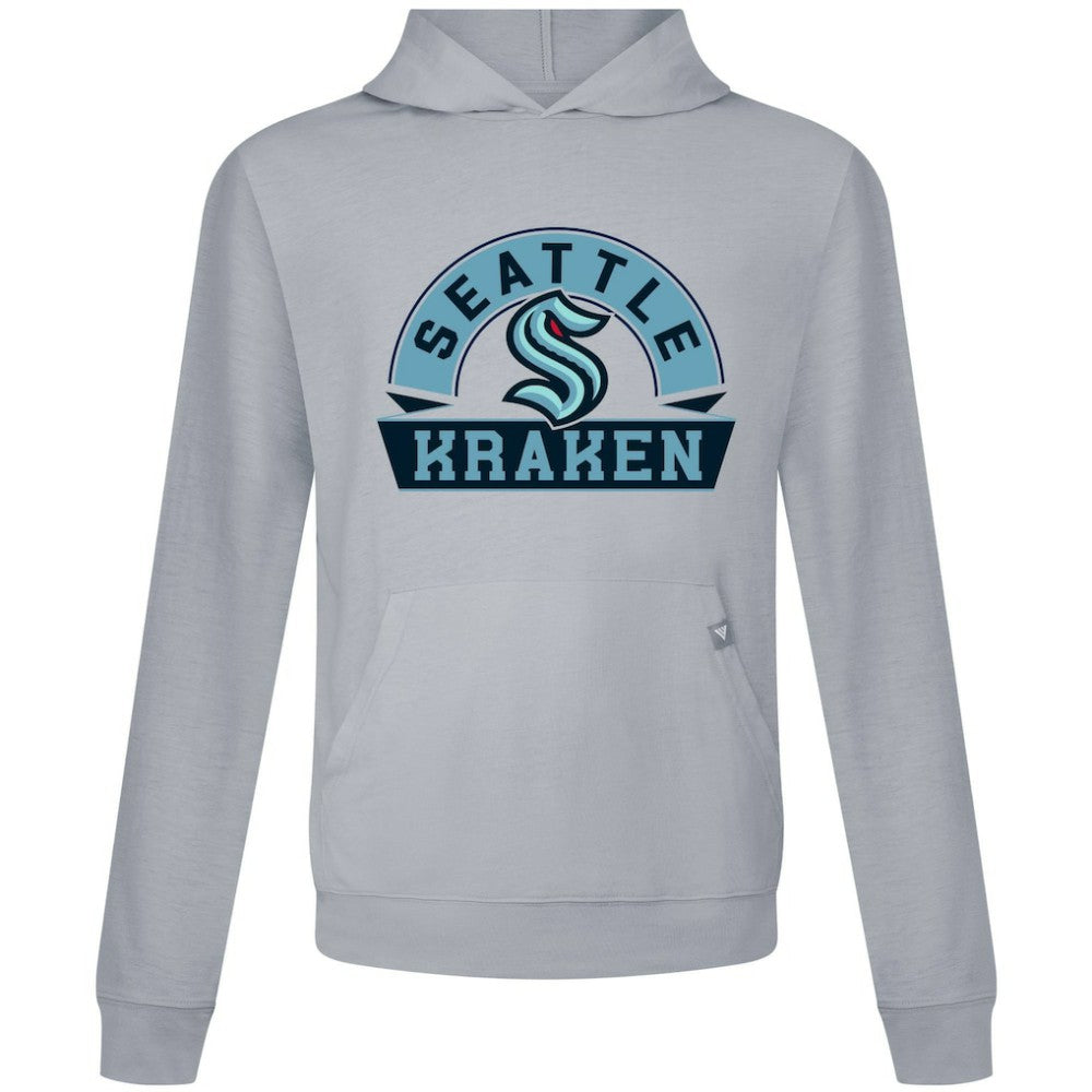 Seattle Kraken Levelwear Relay Banner Arch Pullover Hoodie - Gray Hoodies