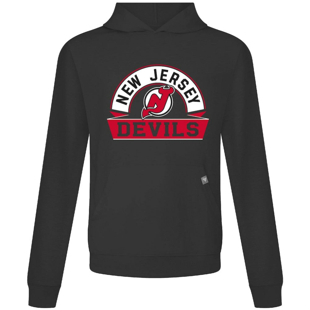 New Jersey Devils Levelwear Relay Banner Arch Pullover Hoodie - Black Jerseys