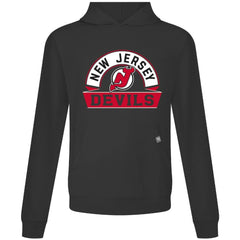 New Jersey Devils Levelwear Relay Banner Arch Pullover Hoodie - Black Jerseys