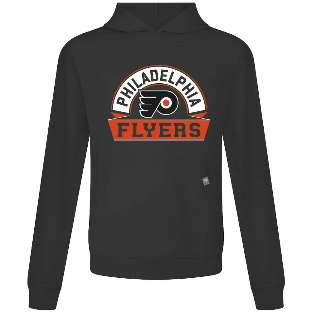 Philadelphia Flyers Levelwear Relay Banner Arch Pullover Hoodie - Black Hoodies