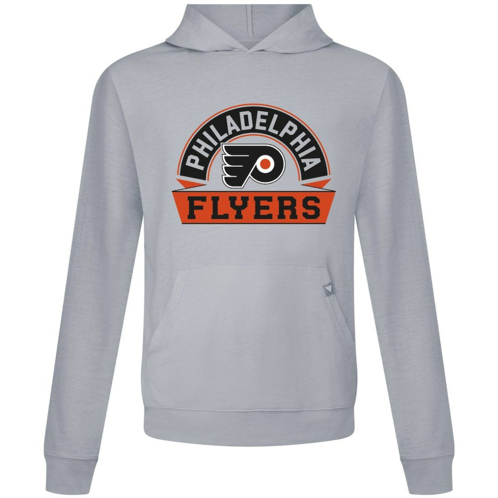 Philadelphia Flyers Levelwear Relay Banner Arch Pullover Hoodie - Gray Hoodies