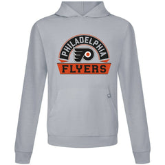 Philadelphia Flyers Levelwear Relay Banner Arch Pullover Hoodie - Gray Hoodies