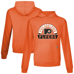 Philadelphia Flyers Levelwear Relay Banner Arch Pullover Hoodie - Orange Hoodies