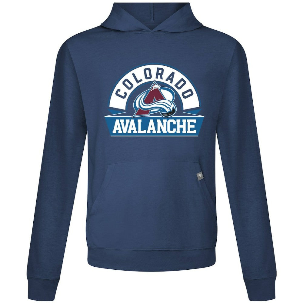 Colorado Avalanche Levelwear Relay Banner Arch Pullover Hoodie - Navy Hoodies