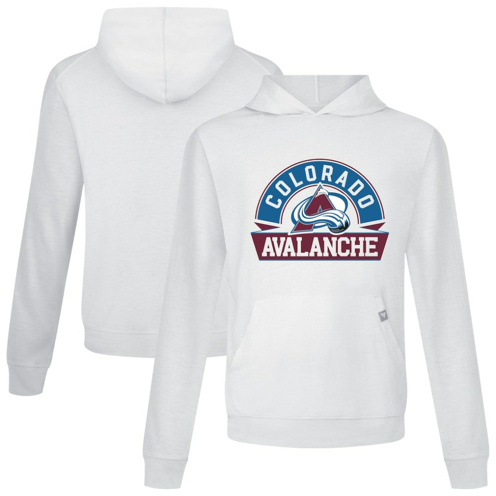 Colorado Avalanche Levelwear Relay Banner Arch Pullover Hoodie - White Hoodies