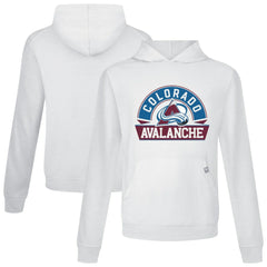 Colorado Avalanche Levelwear Relay Banner Arch Pullover Hoodie - White Hoodies