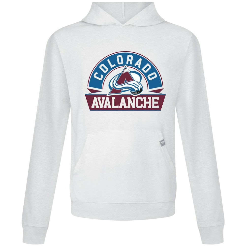 Colorado Avalanche Levelwear Relay Banner Arch Pullover Hoodie - White Hoodies