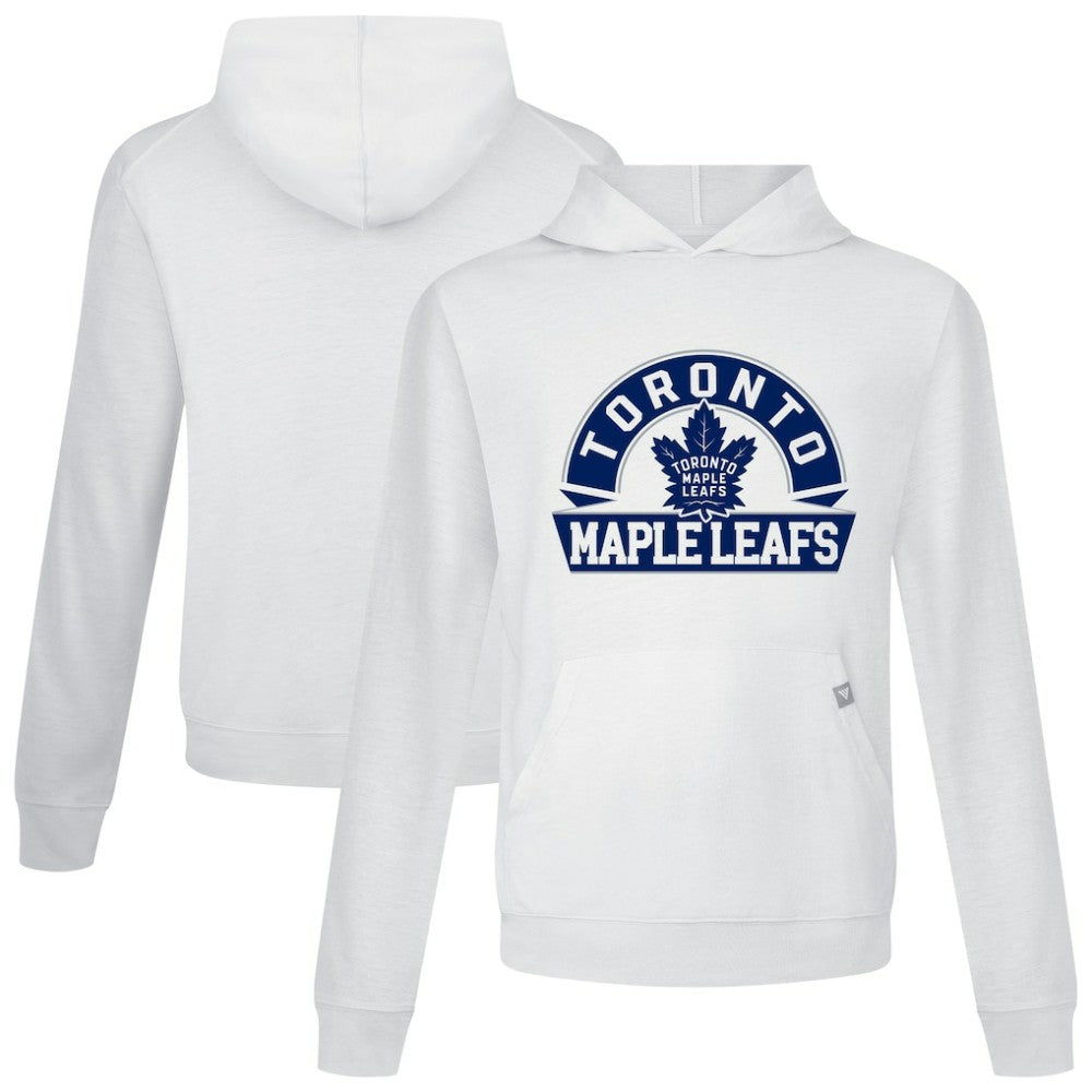Toronto Maple Leafs Levelwear Relay Banner Arch Pullover Hoodie - White Hoodies