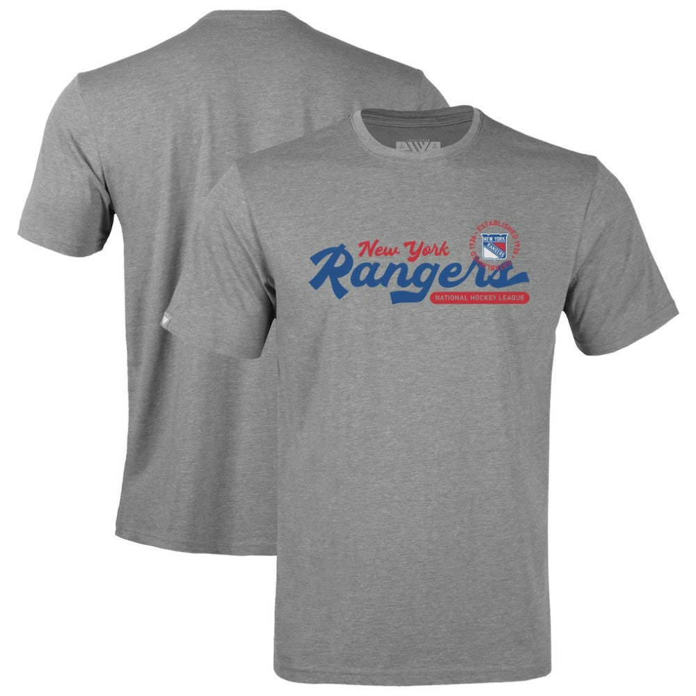 New York Rangers Levelwear Youth Little Richmond Monument T-Shirt - Gray T-shirts
