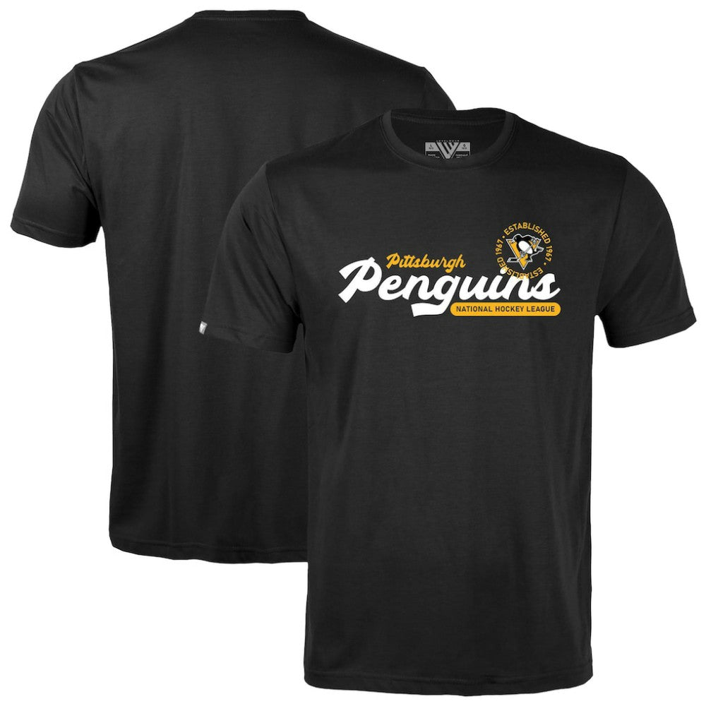 Pittsburgh Penguins Levelwear Youth Little Richmond Monument T-Shirt - Black T-shirts