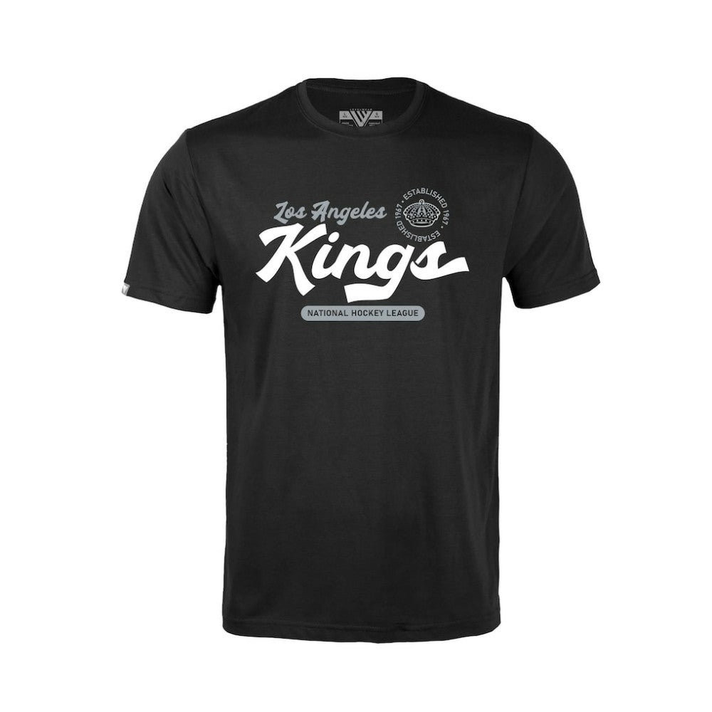 Los Angeles Kings Levelwear Youth Little Richmond Monument T-Shirt - Black T-shirts