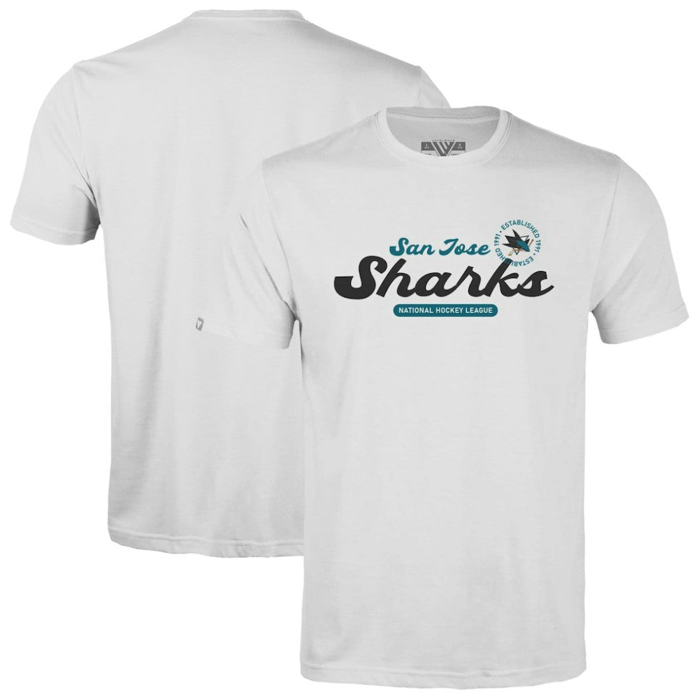 San Jose Sharks Levelwear Youth Little Richmond Monument T-Shirt - White T-shirts