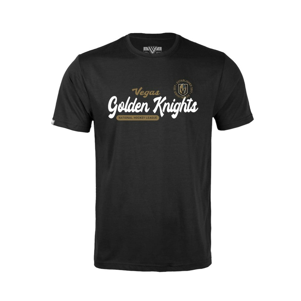 Vegas Golden Knights Levelwear Youth Little Richmond Monument T-Shirt - Black T-shirts