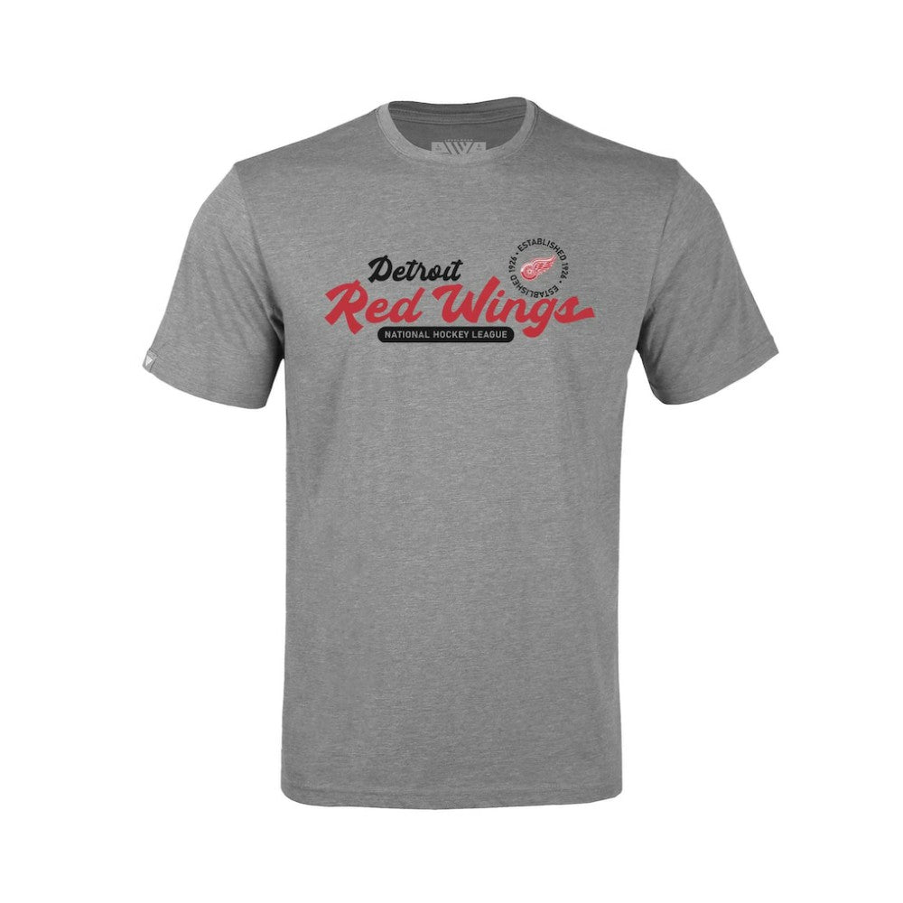 Detroit Red Wings Levelwear Youth Little Richmond Monument T-Shirt - Gray T-shirts