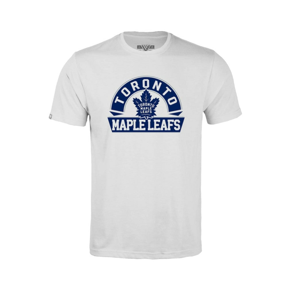 Toronto Maple Leafs Levelwear Youth Little Richmond Banner Arch T-Shirt - White T-shirts