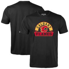 Calgary Flames Levelwear Youth Little Richmond Banner Arch T-Shirt - Black T-shirts