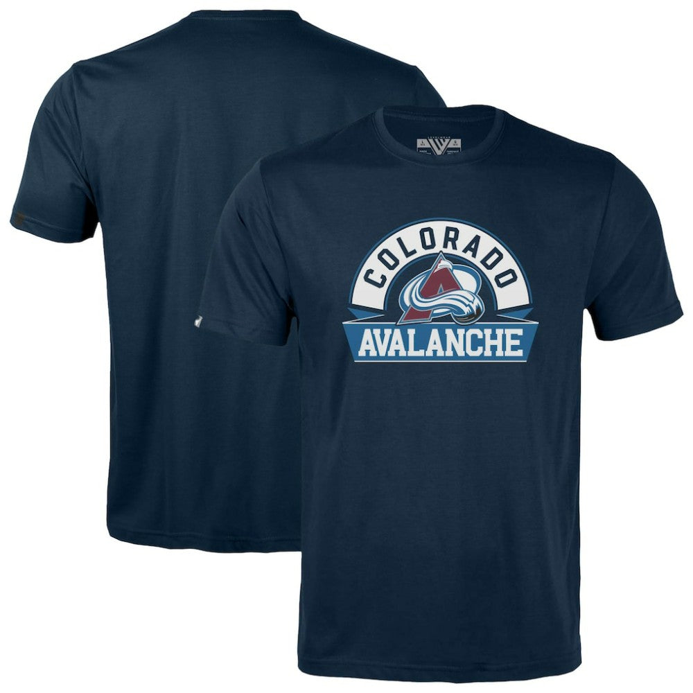 Colorado Avalanche Levelwear Youth Little Richmond Banner Arch T-Shirt - Navy T-shirts