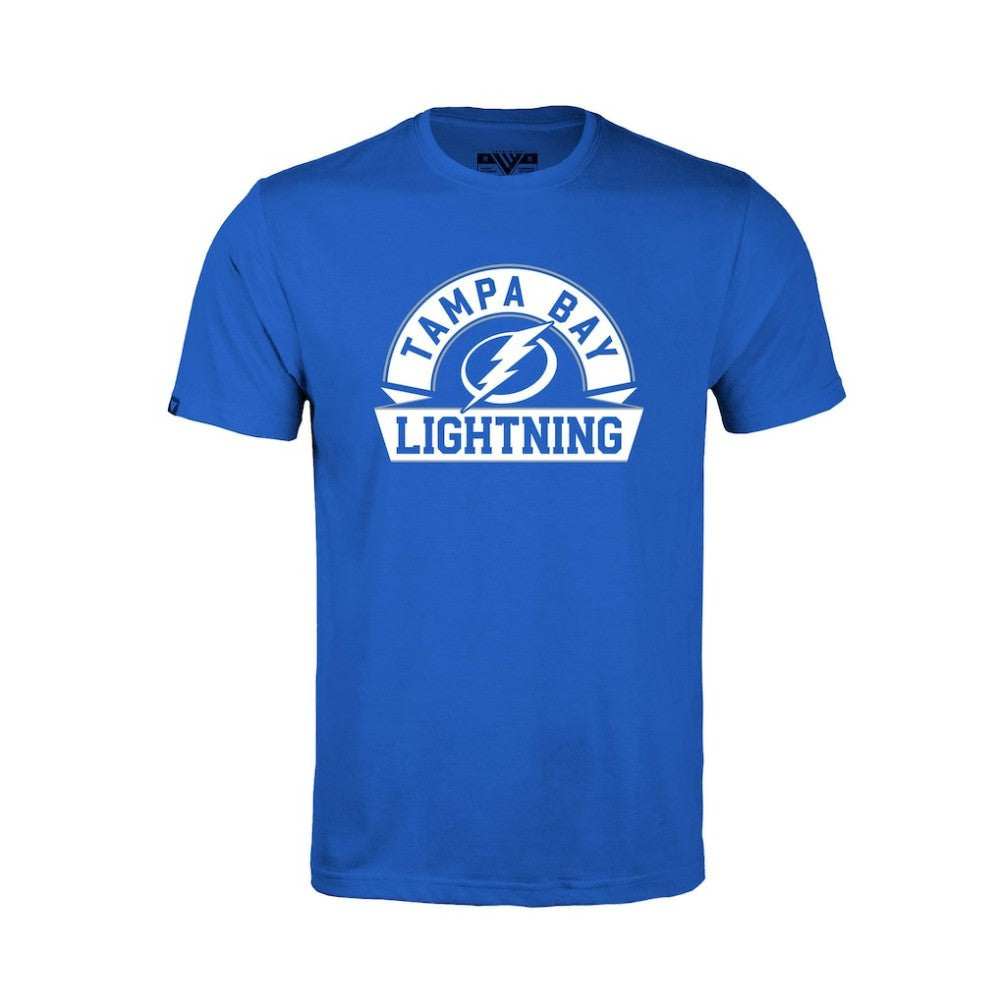 Tampa Bay Lightning Levelwear Youth Little Richmond Banner Arch T-Shirt - Royal T-shirts