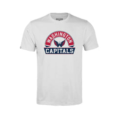 Washington Capitals Levelwear Youth Little Richmond Banner Arch T-Shirt - White T-shirts