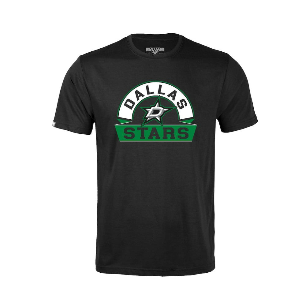 Dallas Stars Levelwear Youth Little Richmond Banner Arch T-Shirt - Black T-shirts