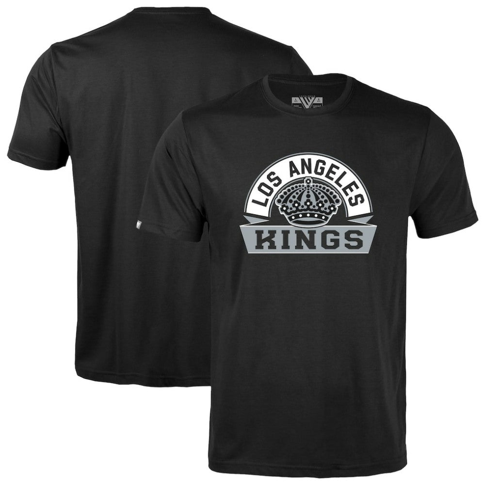 Los Angeles Kings Levelwear Youth Little Richmond Banner Arch T-Shirt - Black T-shirts