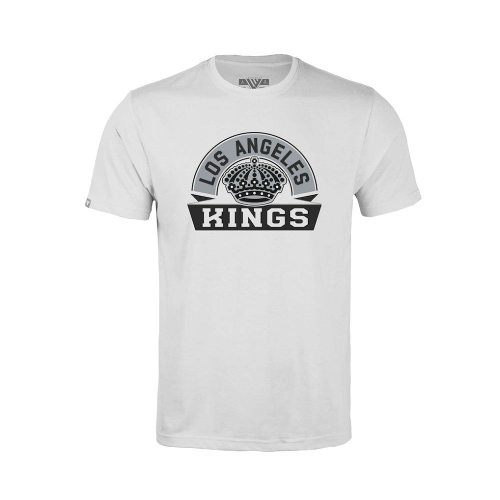 Los Angeles Kings Levelwear Youth Little Richmond Banner Arch T-Shirt - White T-shirts