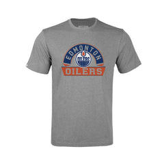 Edmonton Oilers Levelwear Youth Little Richmond Banner Arch T-Shirt - Gray T-shirts