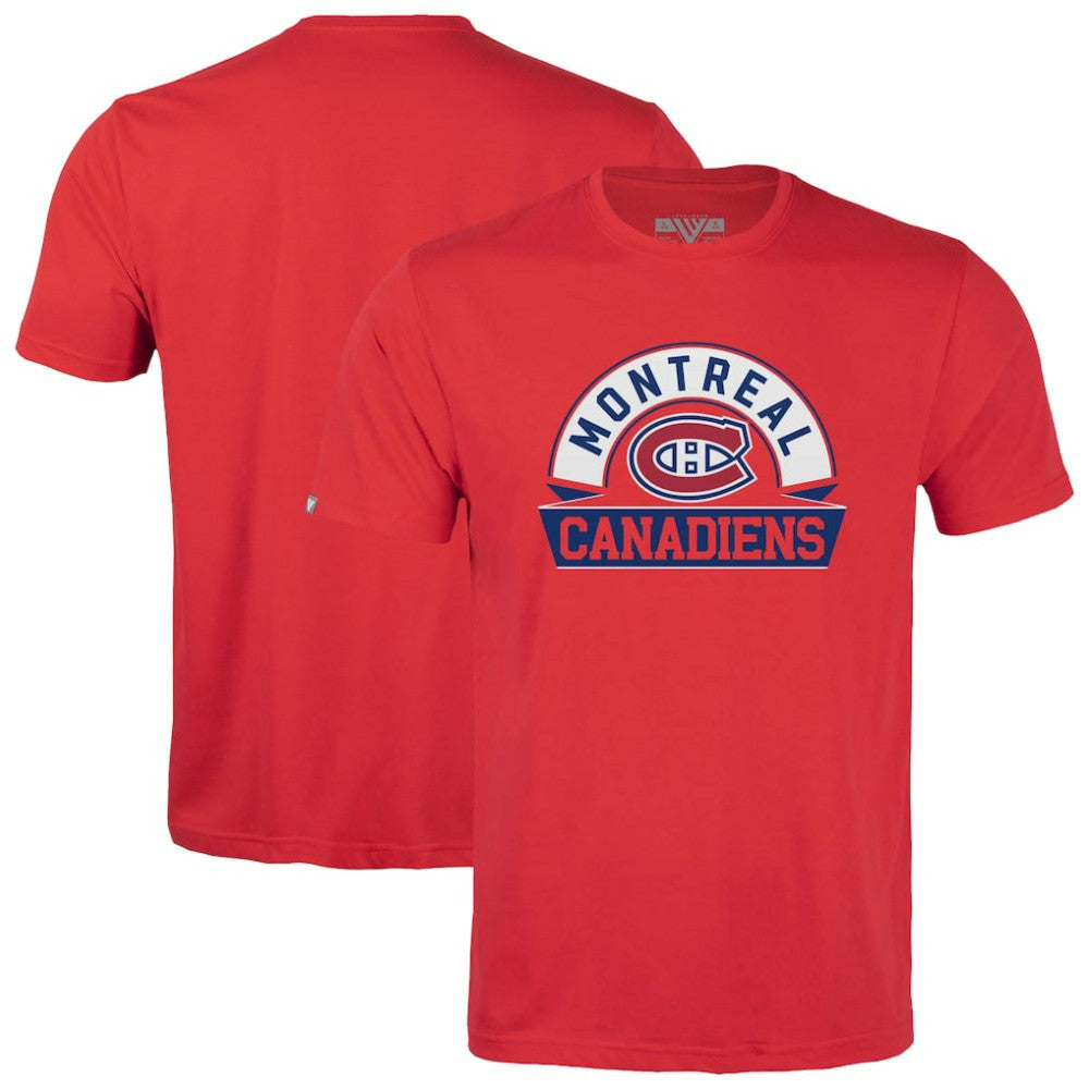 Montreal Canadiens Levelwear Youth Little Richmond Banner Arch T-Shirt - Red T-shirts