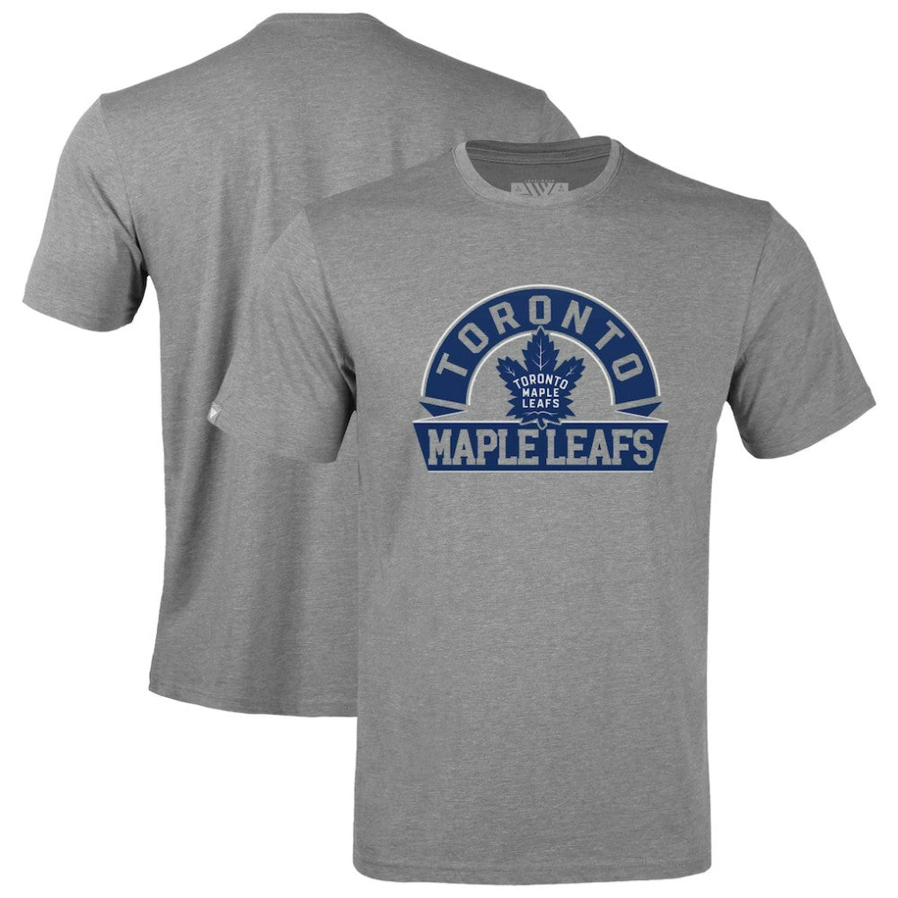 Toronto Maple Leafs Levelwear Youth Little Richmond Banner Arch T-Shirt - Gray T-shirts
