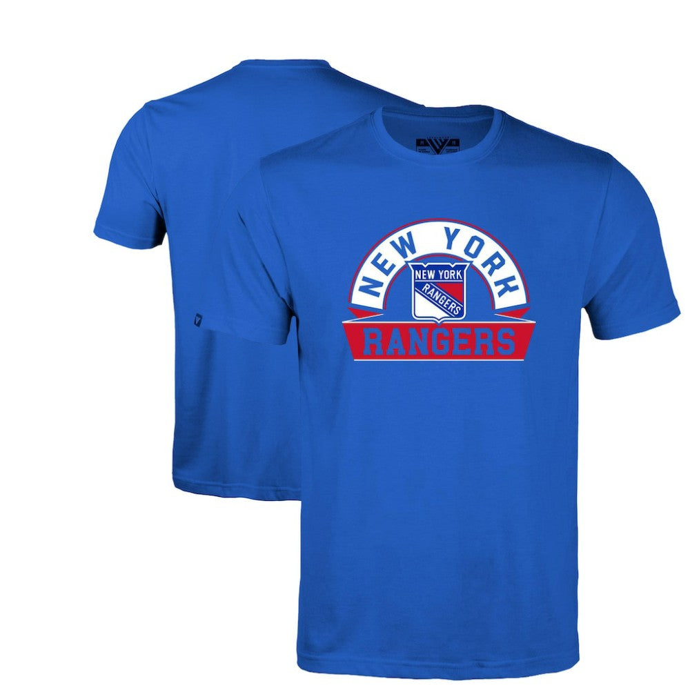 New York Rangers Levelwear Youth Little Richmond Banner Arch T-Shirt - Royal T-shirts