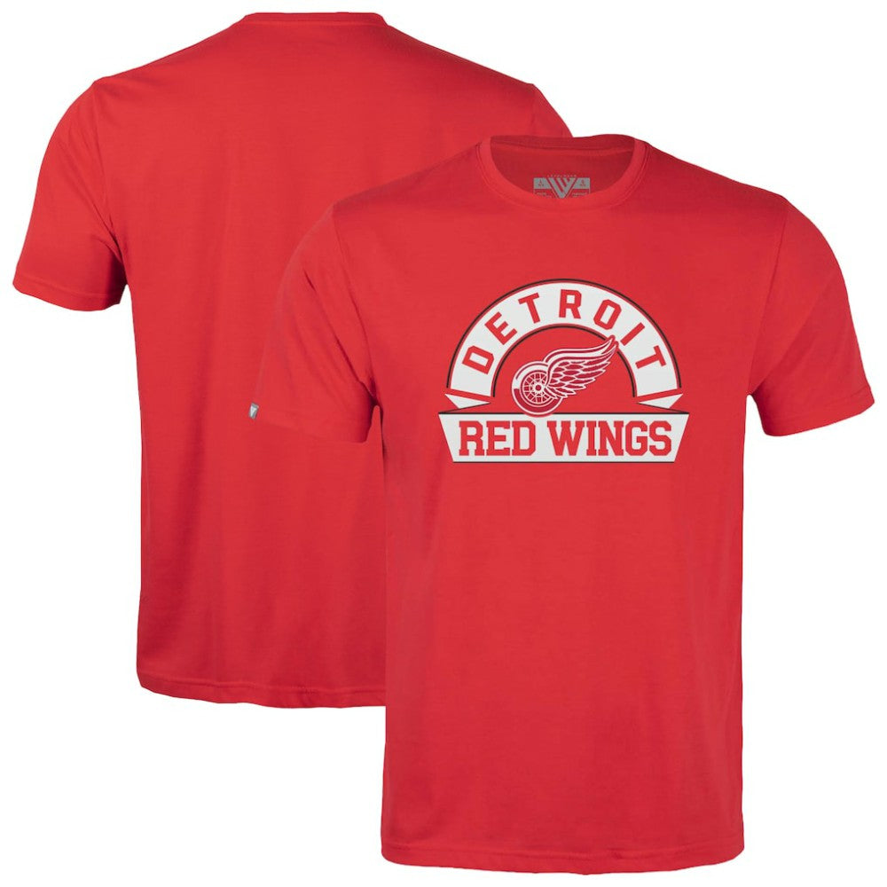 Detroit Red Wings Levelwear Youth Little Richmond Banner Arch T-Shirt - Red T-shirts