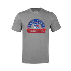 New York Rangers Levelwear Youth Little Richmond Banner Arch T-Shirt - Gray T-shirts