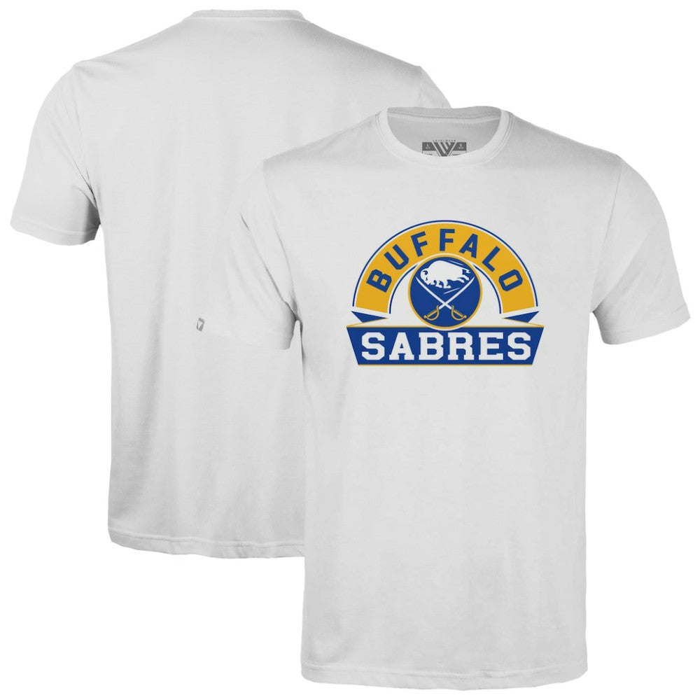 Buffalo Sabres Levelwear Youth Little Richmond Banner Arch T-Shirt - White T-shirts