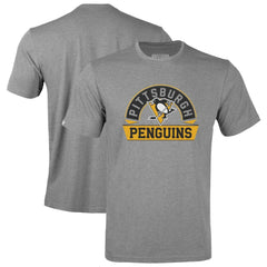 Pittsburgh Penguins Levelwear Youth Little Richmond Banner Arch T-Shirt - Gray T-shirts