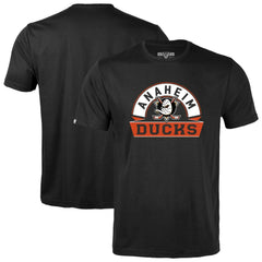 Anaheim Ducks Levelwear Youth Little Richmond Banner Arch T-Shirt - Black T-shirts