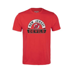 New Jersey Devils Levelwear Youth Little Richmond Banner Arch T-Shirt - Red T-shirts