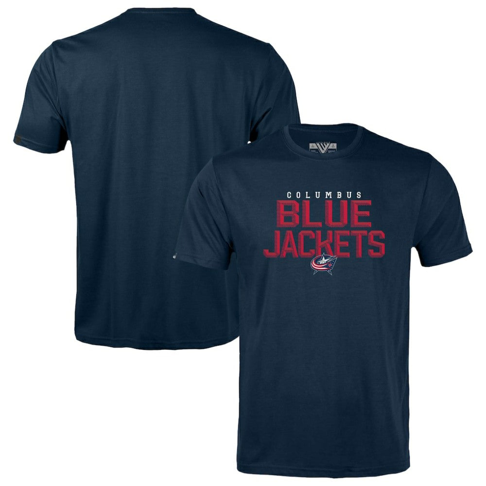 Columbus Blue Jackets Levelwear Youth Little Richmond Carve T-Shirt - Navy T-shirts