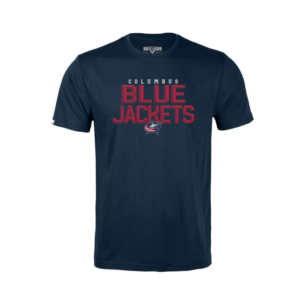 Columbus Blue Jackets Levelwear Youth Little Richmond Carve T-Shirt - Navy T-shirts