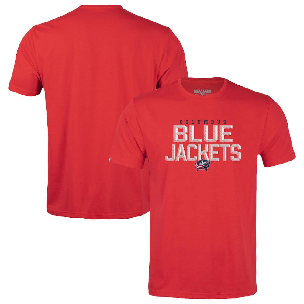 Columbus Blue Jackets Levelwear Youth Little Richmond Carve T-Shirt - Red T-shirts