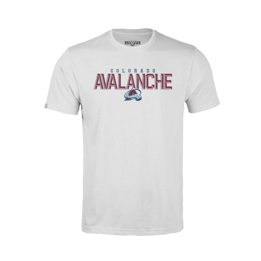Colorado Avalanche Levelwear Youth Little Richmond Carve T-Shirt - White T-shirts