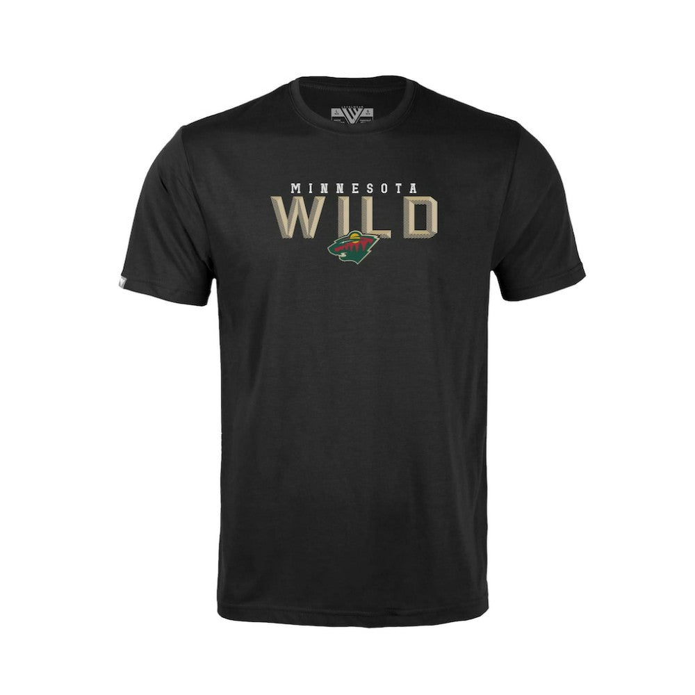 Minnesota Wild Levelwear Youth Little Richmond Carve T-Shirt - Black T-shirts