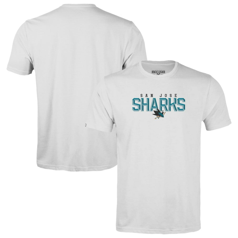 San Jose Sharks Levelwear Youth Little Richmond Carve T-Shirt - White T-shirts