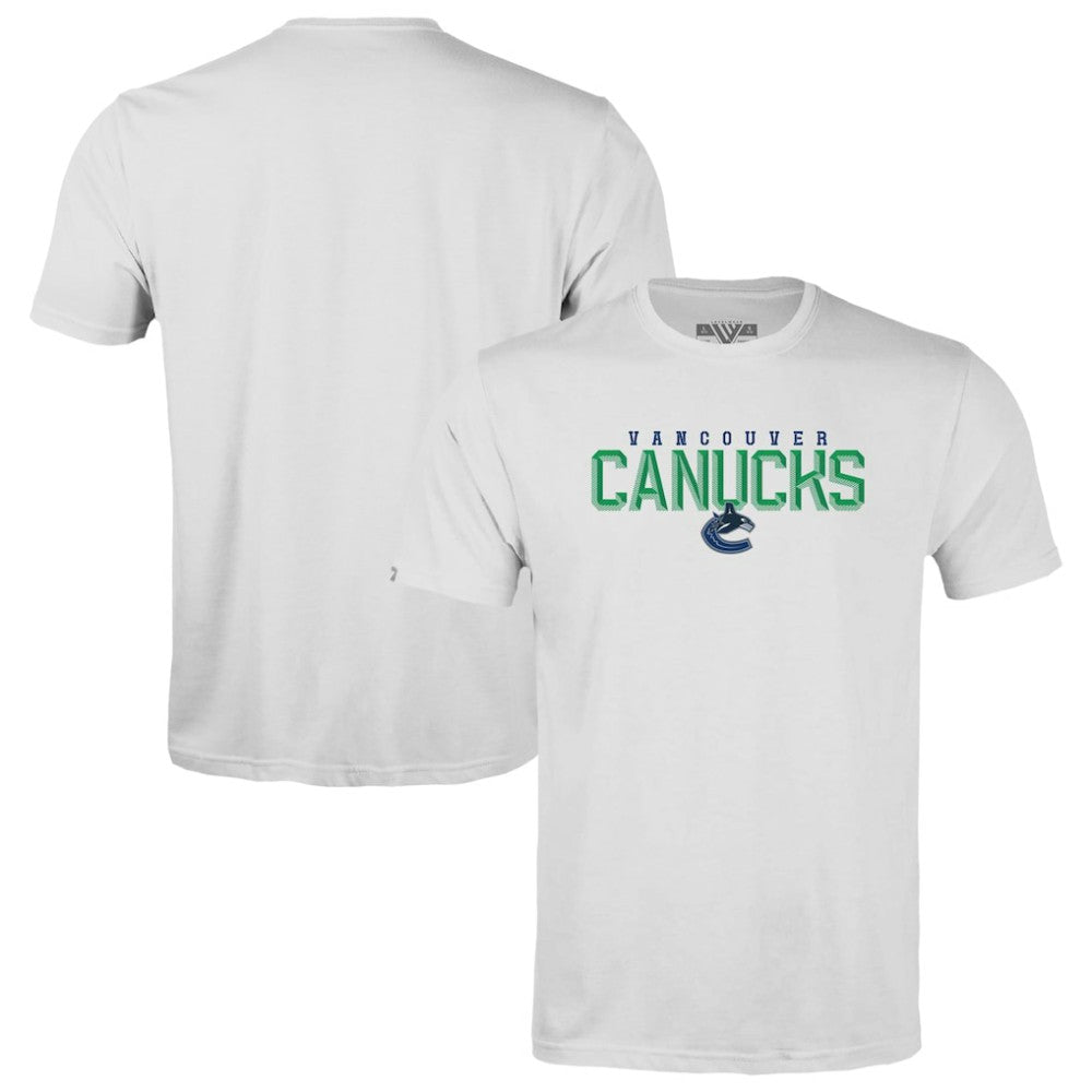 Vancouver Canucks Levelwear Youth Little Richmond Carve T-Shirt - White T-shirts