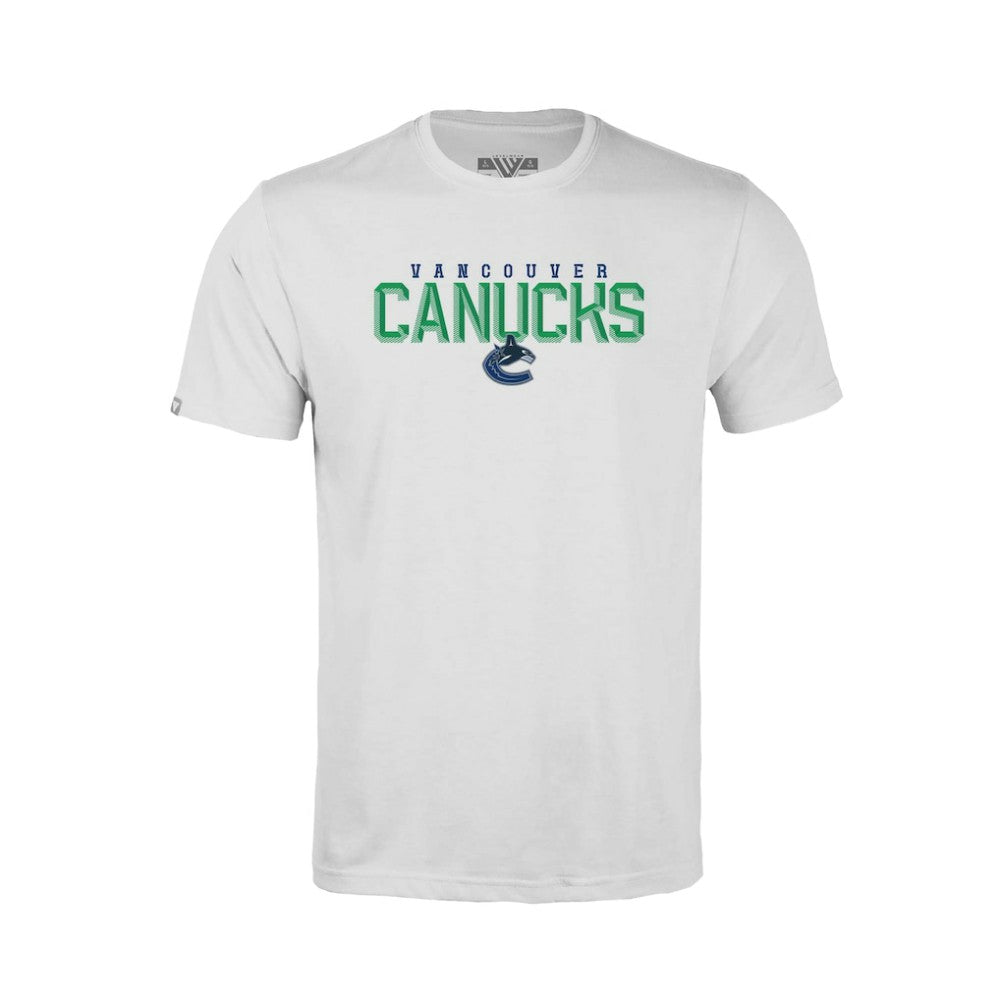 Vancouver Canucks Levelwear Youth Little Richmond Carve T-Shirt - White T-shirts