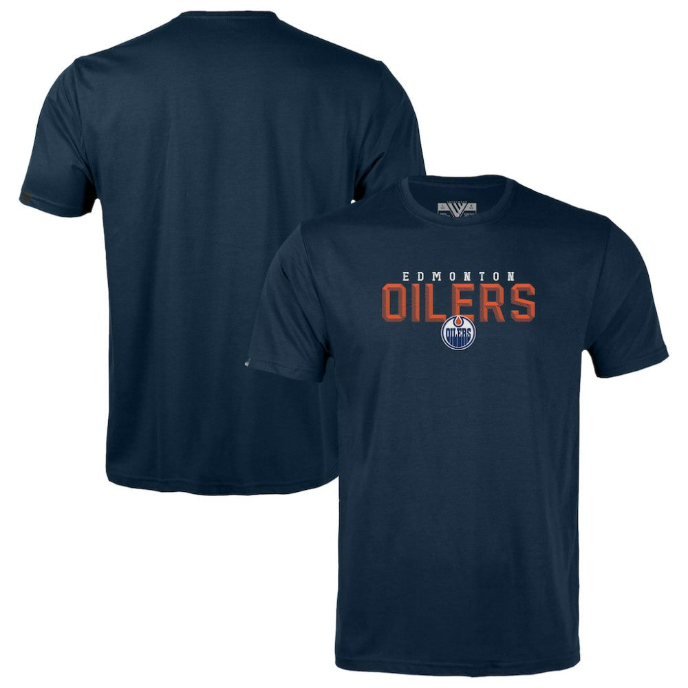 Edmonton Oilers Levelwear Youth Little Richmond Carve T-Shirt - Navy T-shirts