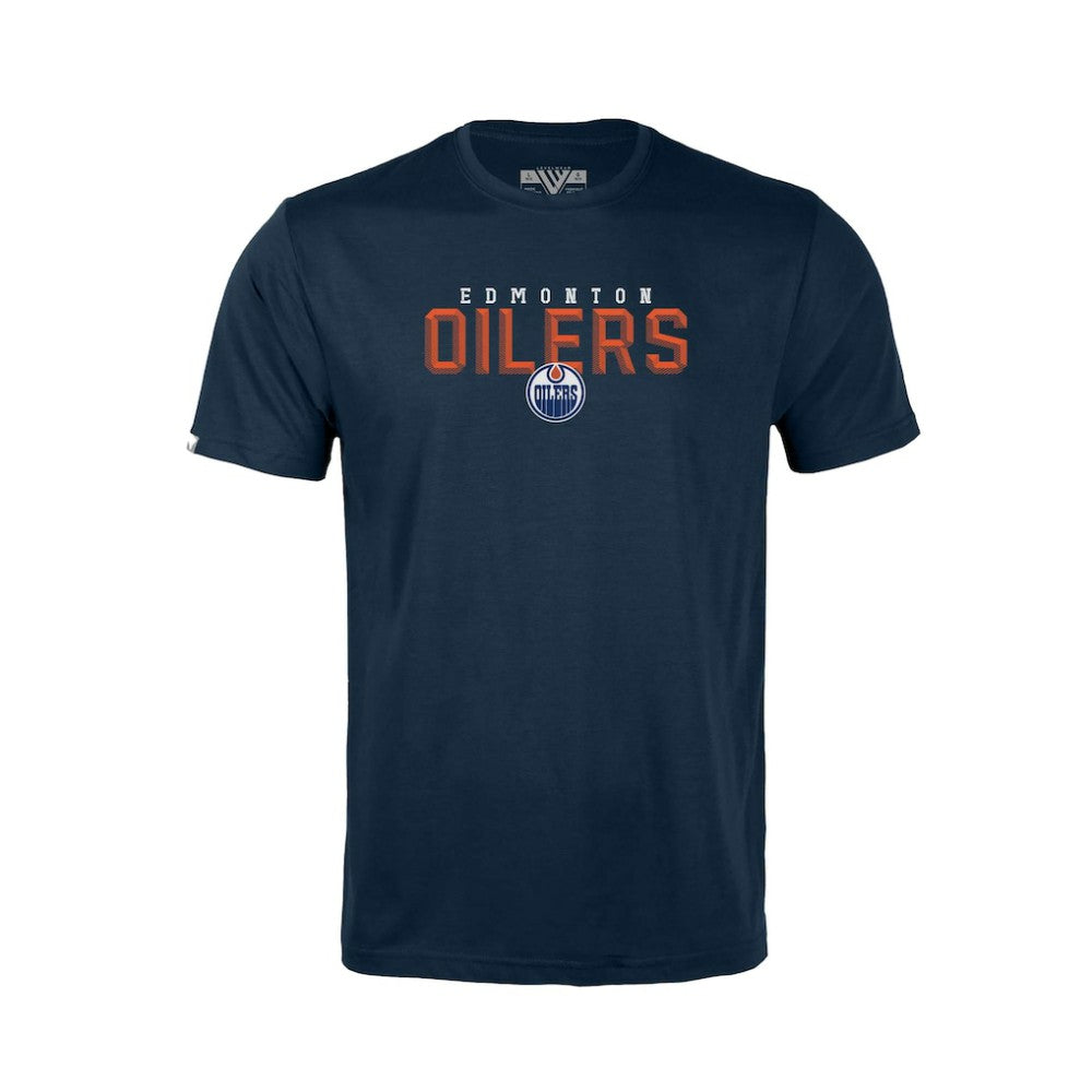 Edmonton Oilers Levelwear Youth Little Richmond Carve T-Shirt - Navy T-shirts
