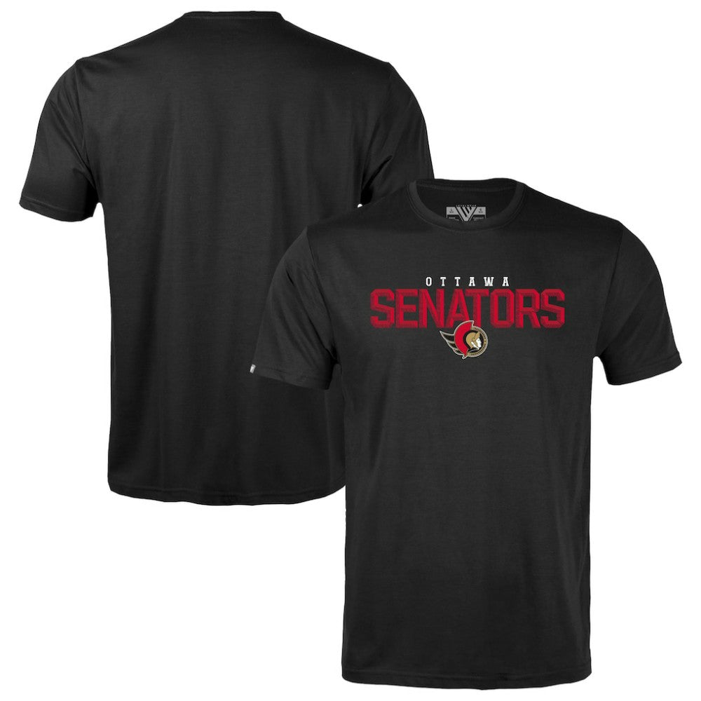 Ottawa Senators Levelwear Youth Little Richmond Carve T-Shirt - Black T-shirts