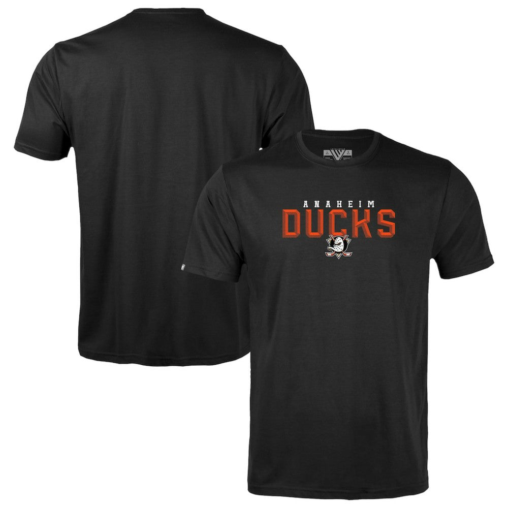 Anaheim Ducks Levelwear Youth Little Richmond Carve T-Shirt - Black T-shirts